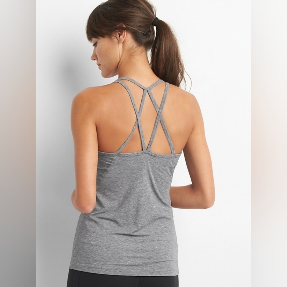 GapFit Breathe Strappy Shelf Tank Top Bundle Of Two